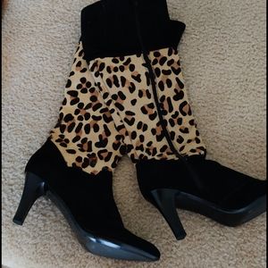 Cheetah print boots